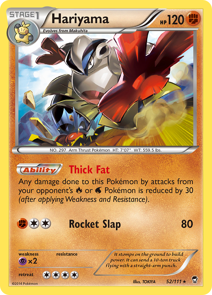 Hariyama (52/111) [XY: Furious Fists] | Exor Games Truro