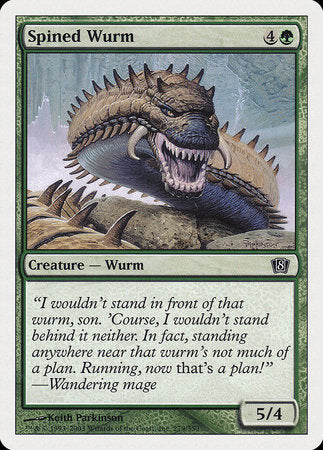 Spined Wurm [Eighth Edition] | Exor Games Truro