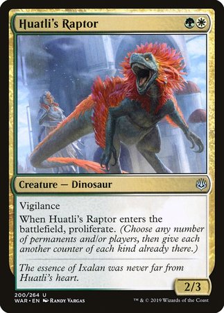 Huatli's Raptor [War of the Spark] | Exor Games Truro