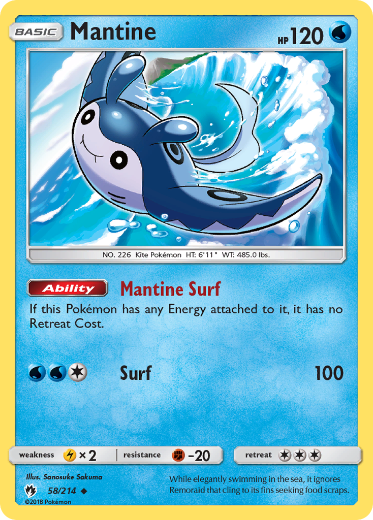 Mantine (58/214) [Sun & Moon: Lost Thunder] | Exor Games Truro