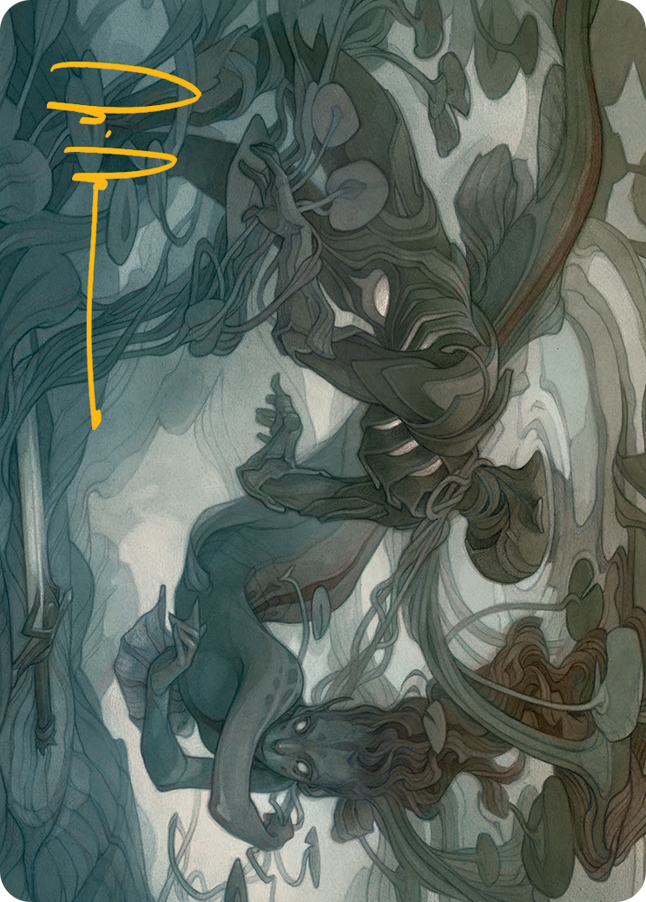 Emry, Lurker of the Loch Art Card (Gold-Stamped Signature) [March of the Machine Art Series] | Exor Games Truro