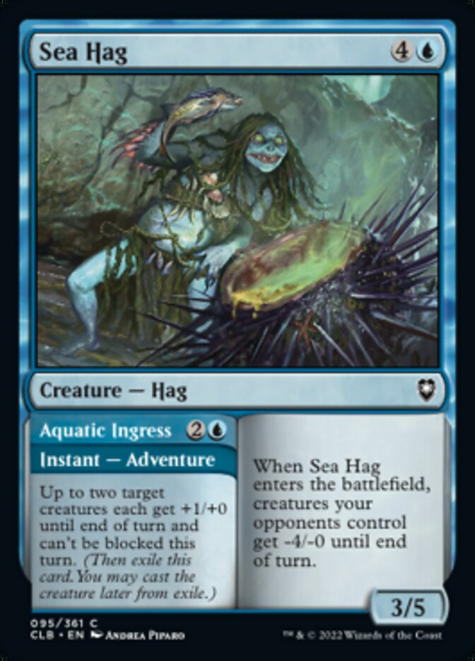 Sea Hag // Aquatic Ingress [Commander Legends: Battle for Baldur's Gate] | Exor Games Truro