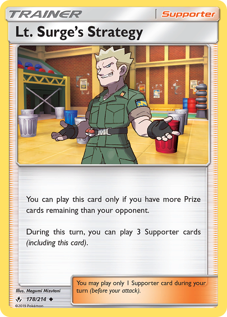 Lt. Surge's Strategy (178/214) [Sun & Moon: Unbroken Bonds] | Exor Games Truro