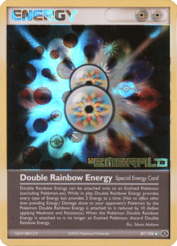 Double Rainbow Energy (87/106) (Stamped) [EX: Emerald] | Exor Games Truro