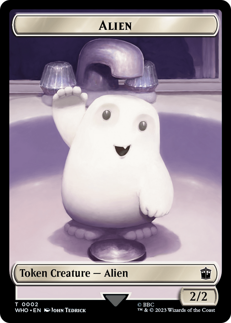 Alien // Osgood, Operation Double Double-Sided Token [Doctor Who Tokens] | Exor Games Truro