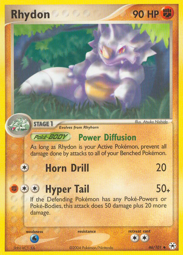 Rhydon (46/101) [EX: Hidden Legends] | Exor Games Truro
