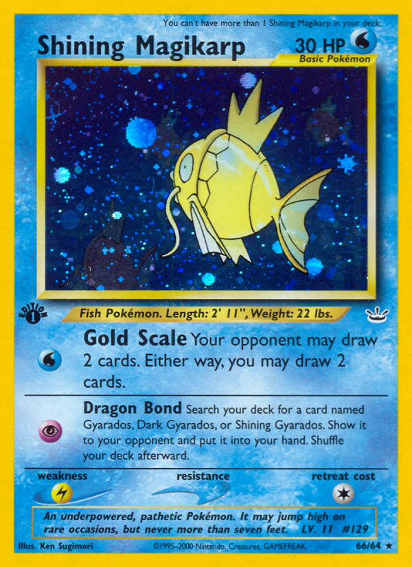 Shining Magikarp (66/64) [Neo Revelation 1st Edition] | Exor Games Truro