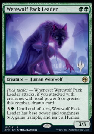 Werewolf Pack Leader (Promo Pack) [Dungeons & Dragons: Adventures in the Forgotten Realms Promos] | Exor Games Truro