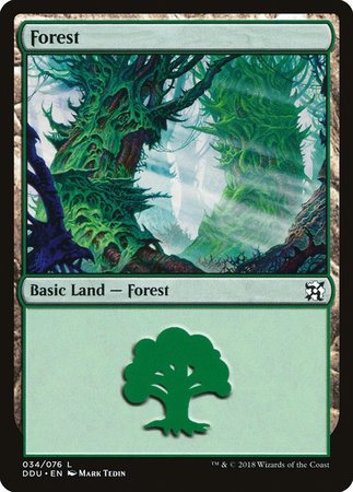 Forest (34) [Duel Decks: Elves vs. Inventors] | Exor Games Truro