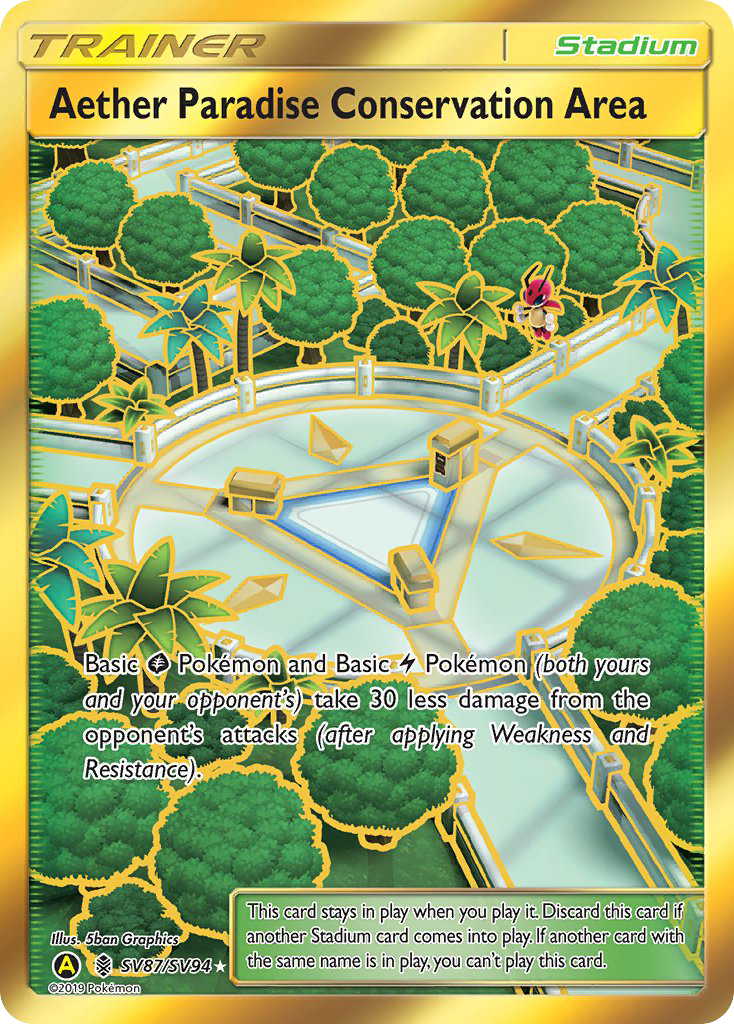 Aether Paradise Conservation Area (SV87/SV94) [Sun & Moon: Hidden Fates - Shiny Vault] | Exor Games Truro