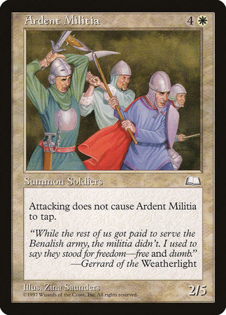 Ardent Militia [Weatherlight] | Exor Games Truro
