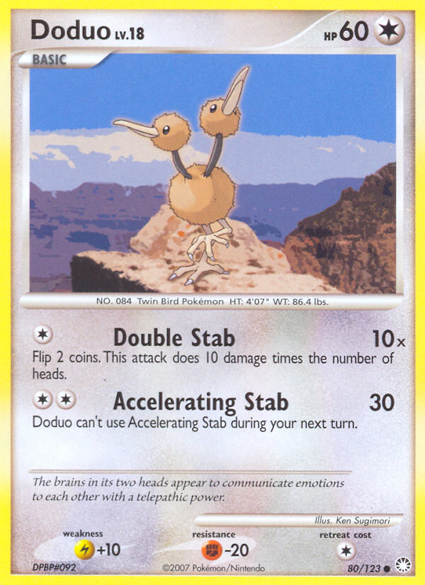 Doduo (80/123) [Diamond & Pearl: Mysterious Treasures] | Exor Games Truro