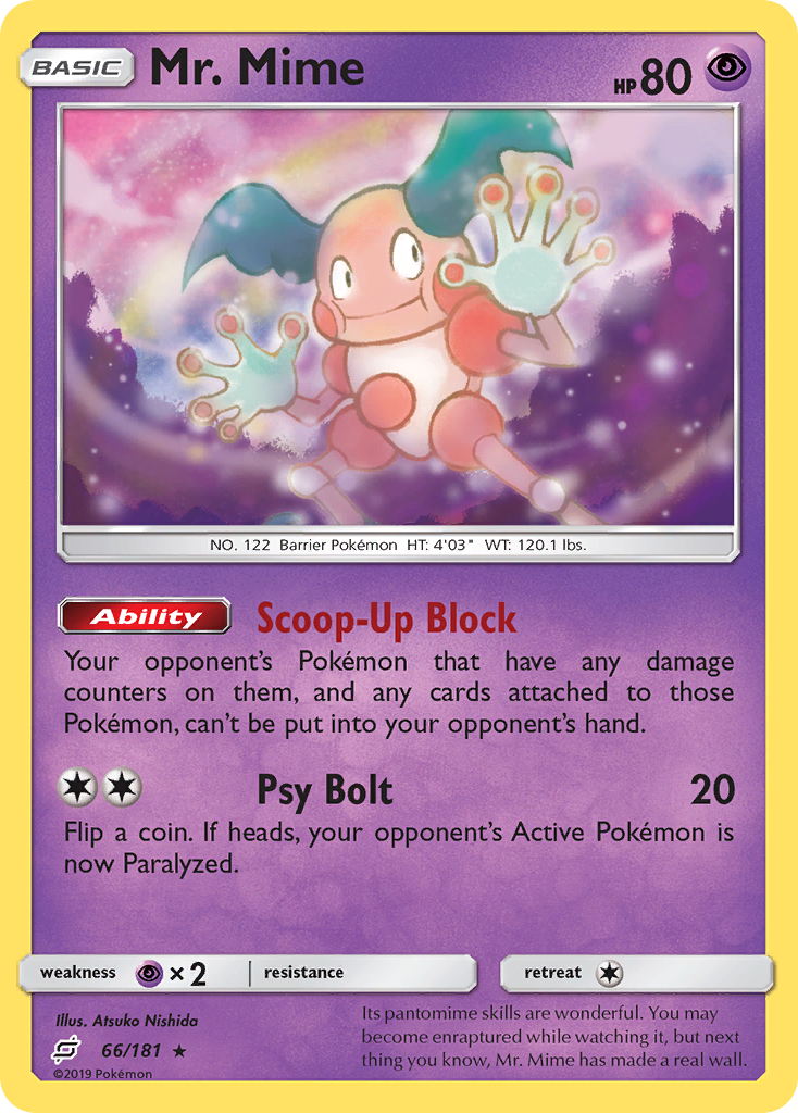 Mr. Mime (66/181) [Sun & Moon: Team Up] | Exor Games Truro