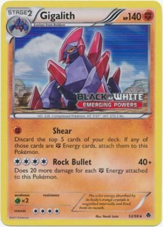 Gigalith (53/98) (Prerelease Promo) [Black & White: Black Star Promos] | Exor Games Truro