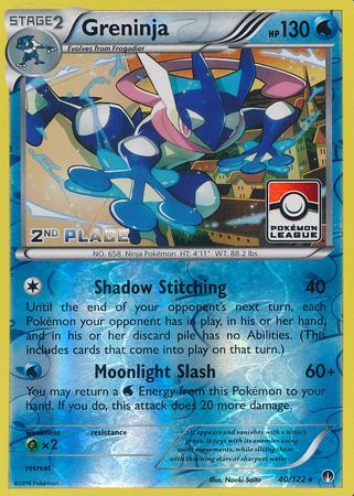 Greninja (40/122) (League Promo 2nd Place) [XY: BREAKpoint] | Exor Games Truro