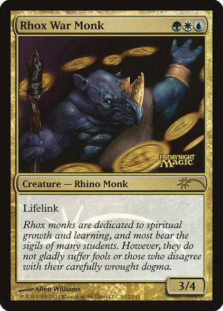 Rhox War Monk [Friday Night Magic 2011] | Exor Games Truro