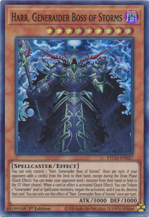 Harr, Generaider Boss of Storms [ETCO-EN027] Super Rare | Exor Games Truro