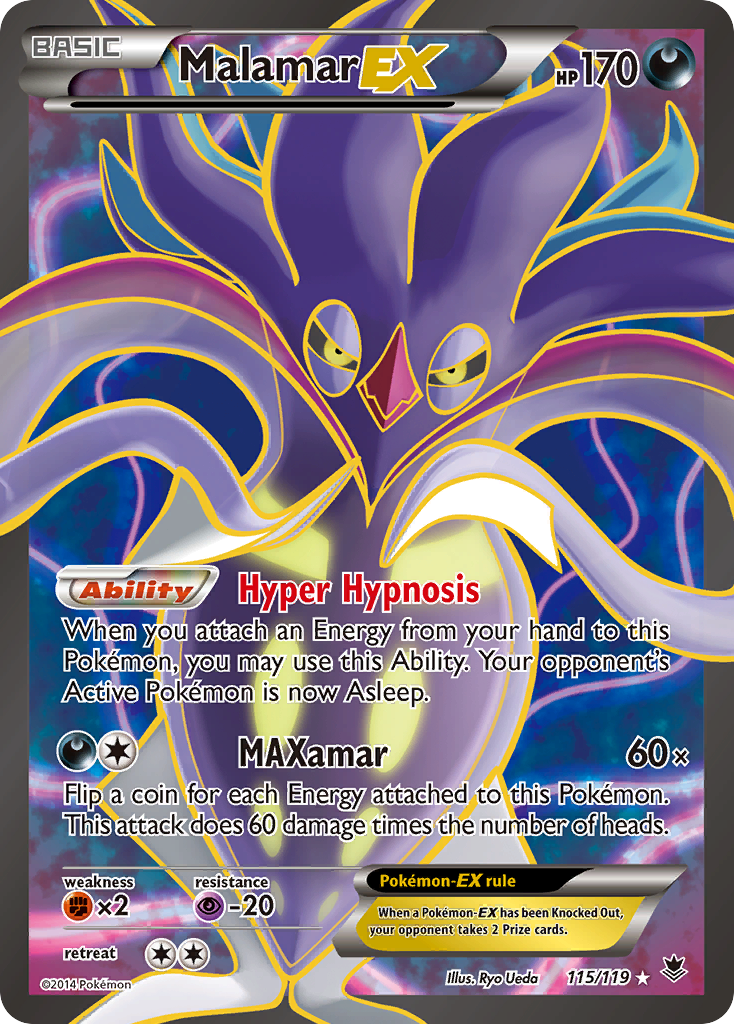 Malamar EX (115/119) [XY: Phantom Forces] | Exor Games Truro