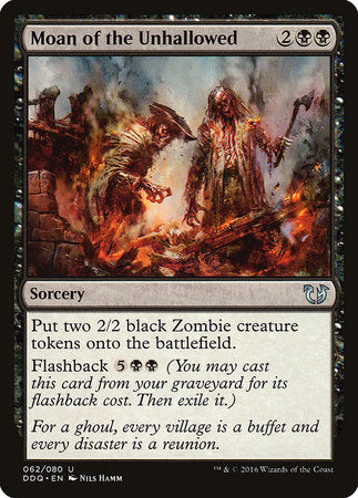 Moan of the Unhallowed [Duel Decks: Blessed vs. Cursed] | Exor Games Truro