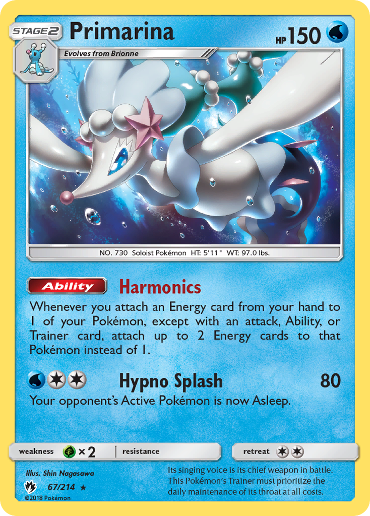 Primarina (67/214) [Sun & Moon: Lost Thunder] | Exor Games Truro