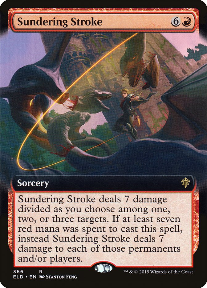 Sundering Stroke (Extended Art) [Throne of Eldraine] | Exor Games Truro