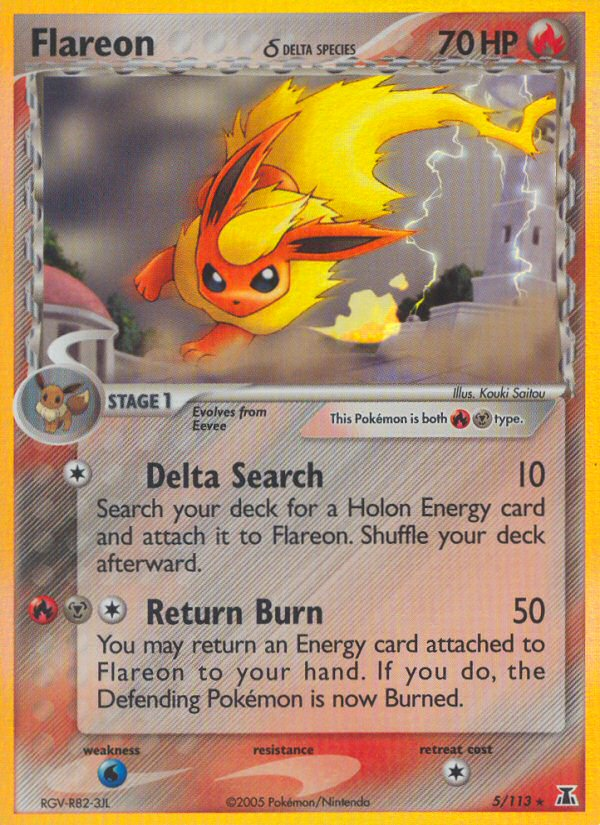 Flareon (5/113) (Delta Species) [EX: Delta Species] | Exor Games Truro