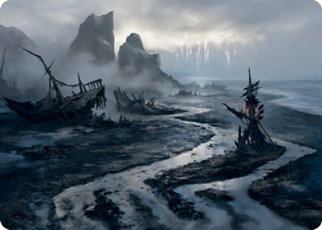 Shipwreck Marsh Art Card [Innistrad: Midnight Hunt Art Series] | Exor Games Truro