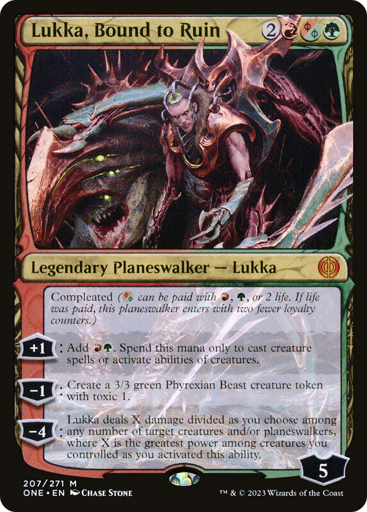 Lukka, Bound to Ruin [Phyrexia: All Will Be One] | Exor Games Truro