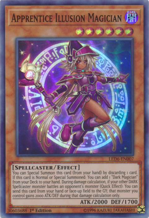 Apprentice Illusion Magician [LED6-EN007] Super Rare | Exor Games Truro