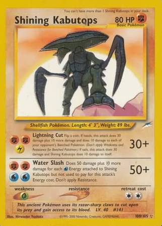 Shining Kabutops (108/105) [Neo Destiny Unlimited] | Exor Games Truro