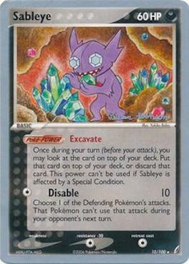 Sableye (10/100) (Intimidation - Tristan Robinson) [World Championships 2008] | Exor Games Truro