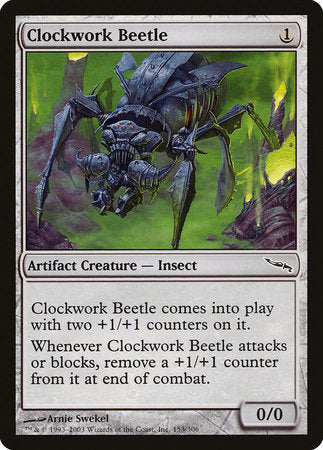 Clockwork Beetle [Mirrodin] | Exor Games Truro