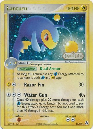 Lanturn (19/92) (Stamped) [EX: Legend Maker] | Exor Games Truro