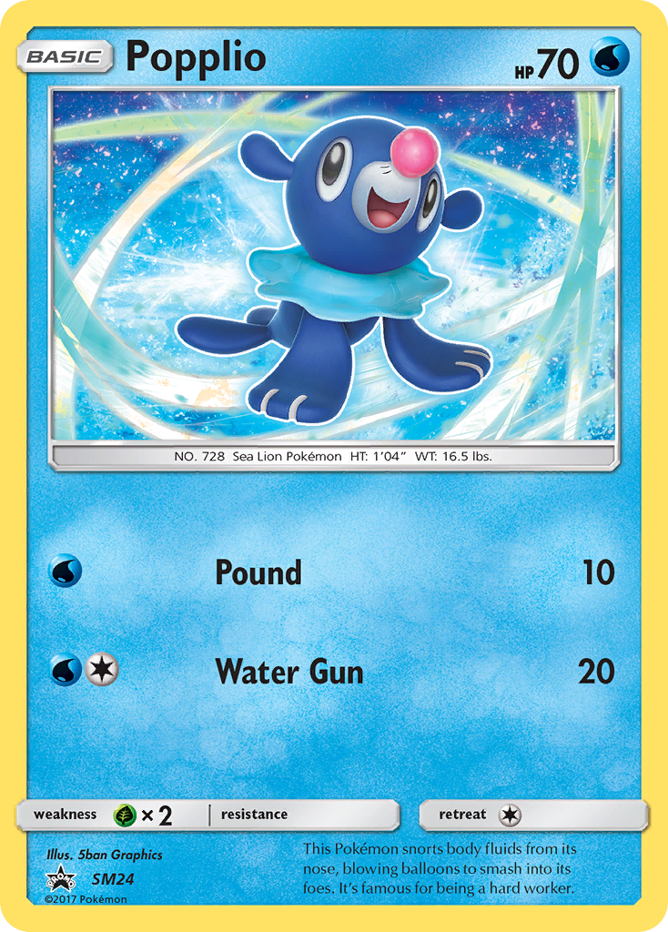 Popplio (SM24) [Sun & Moon: Black Star Promos] | Exor Games Truro