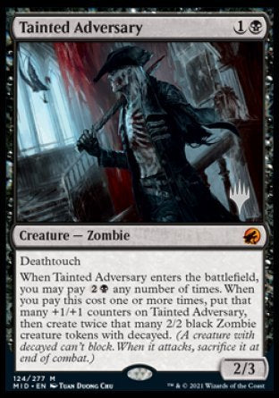 Tainted Adversary (Promo Pack) [Innistrad: Midnight Hunt Promos] | Exor Games Truro