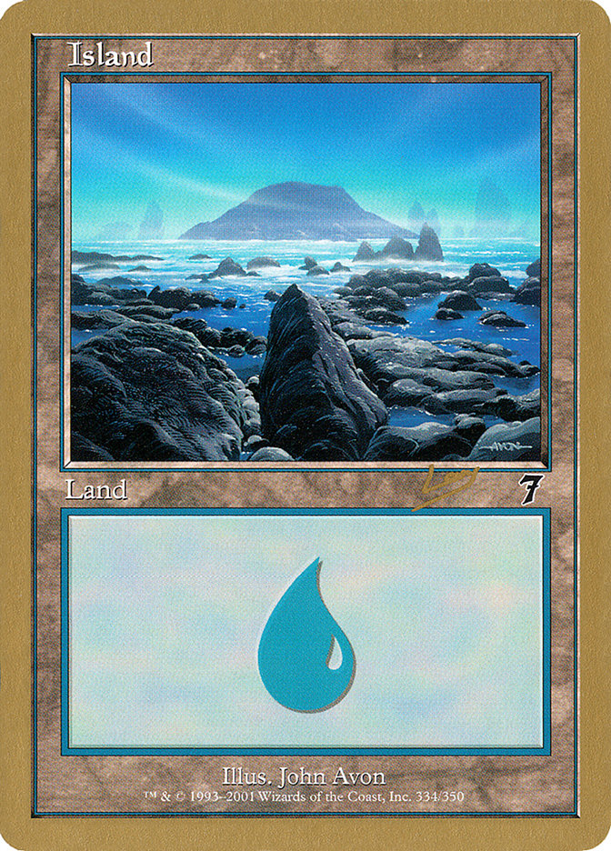 Island (rl334) (Raphael Levy) [World Championship Decks 2002] | Exor Games Truro