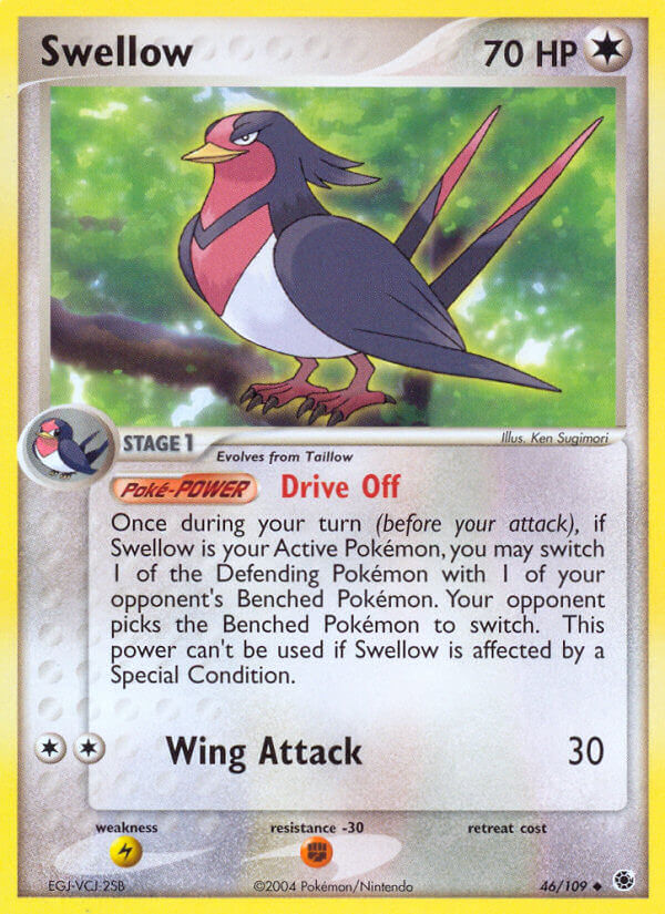 Swellow (46/109) [EX: Battle Stadium] | Exor Games Truro