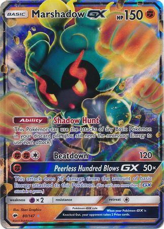 Marshadow GX (80/147) (Jumbo Card) [Sun & Moon: Burning Shadows] | Exor Games Truro