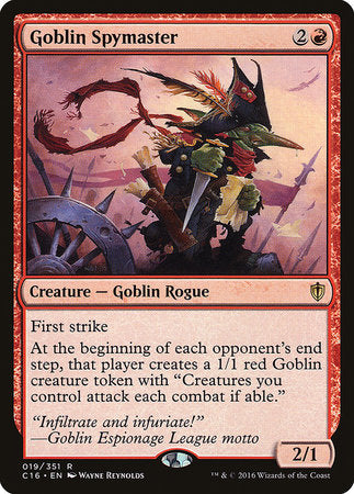 Goblin Spymaster [Commander 2016] | Exor Games Truro