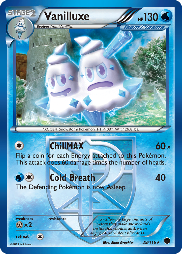 Vanilluxe (29/116) [Black & White: Plasma Freeze] | Exor Games Truro