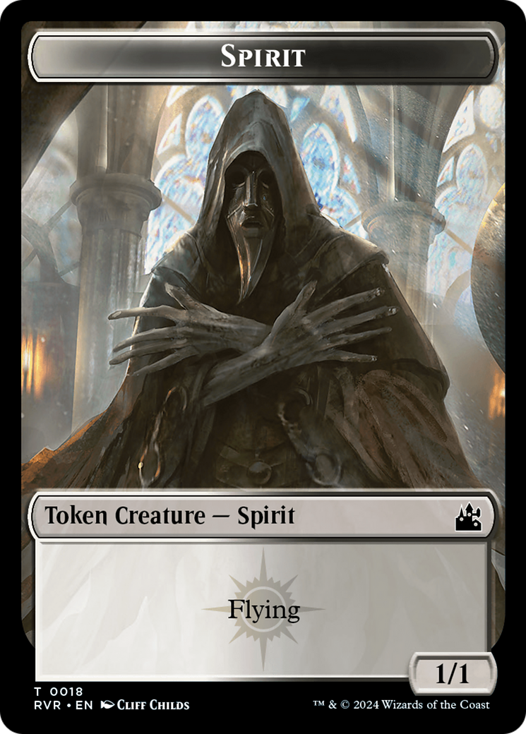 Spirit (0018) // Centaur Double-Sided Token [Ravnica Remastered Tokens] | Exor Games Truro