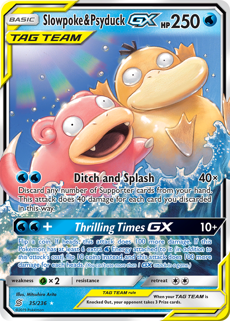 Slowpoke & Psyduck GX (35/236) [Sun & Moon: Unified Minds] | Exor Games Truro