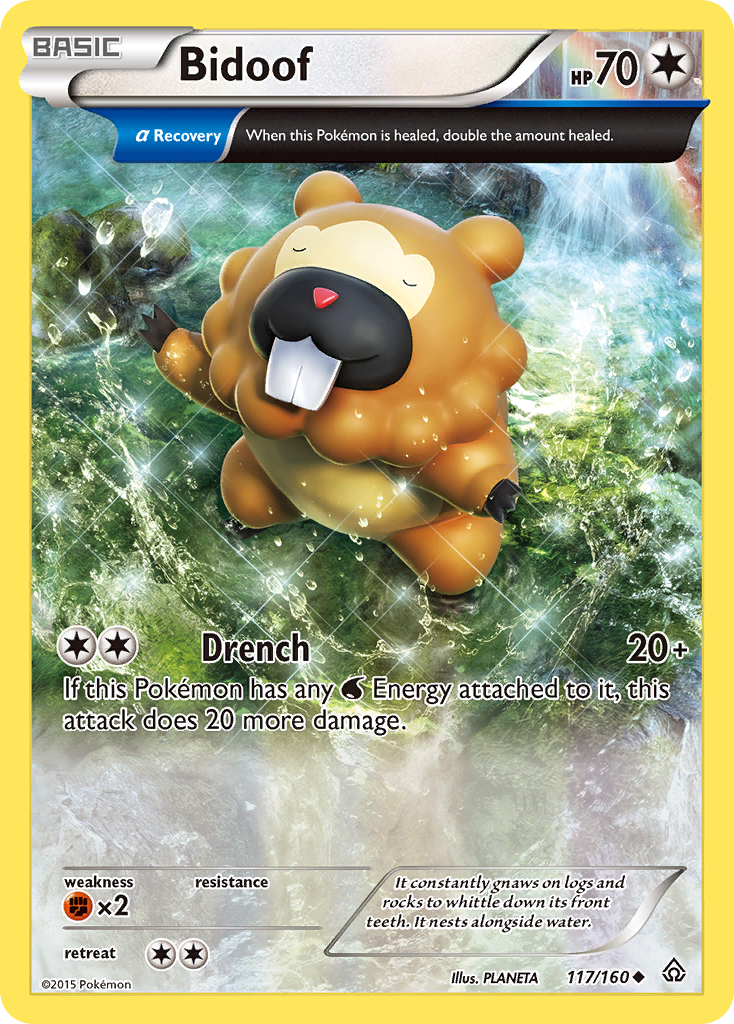 Bidoof (117/160) [XY: Primal Clash] | Exor Games Truro