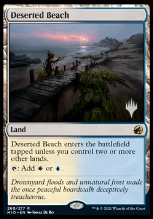 Deserted Beach (Promo Pack) [Innistrad: Midnight Hunt Promos] | Exor Games Truro