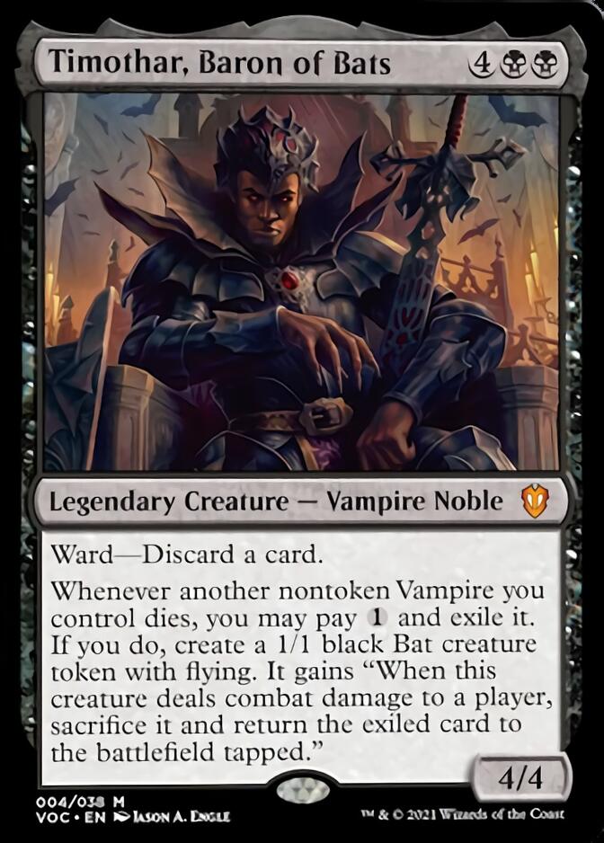 Timothar, Baron of Bats [Innistrad: Crimson Vow Commander] | Exor Games Truro