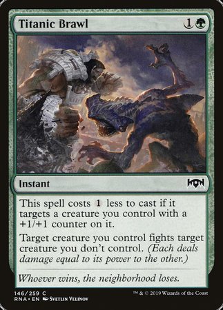 Titanic Brawl [Ravnica Allegiance] | Exor Games Truro