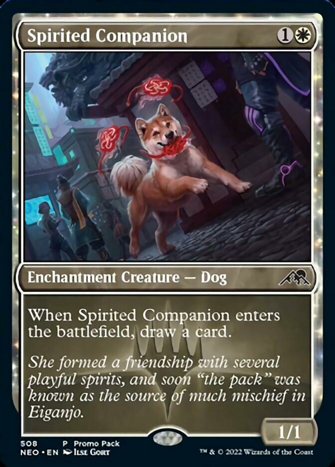 Spirited Companion (Promo Pack) [Kamigawa: Neon Dynasty Promos] | Exor Games Truro