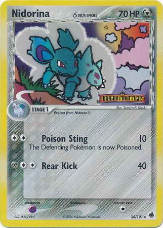 Nidorina (34/101) (Delta Species) (Stamped) [EX: Dragon Frontiers] | Exor Games Truro