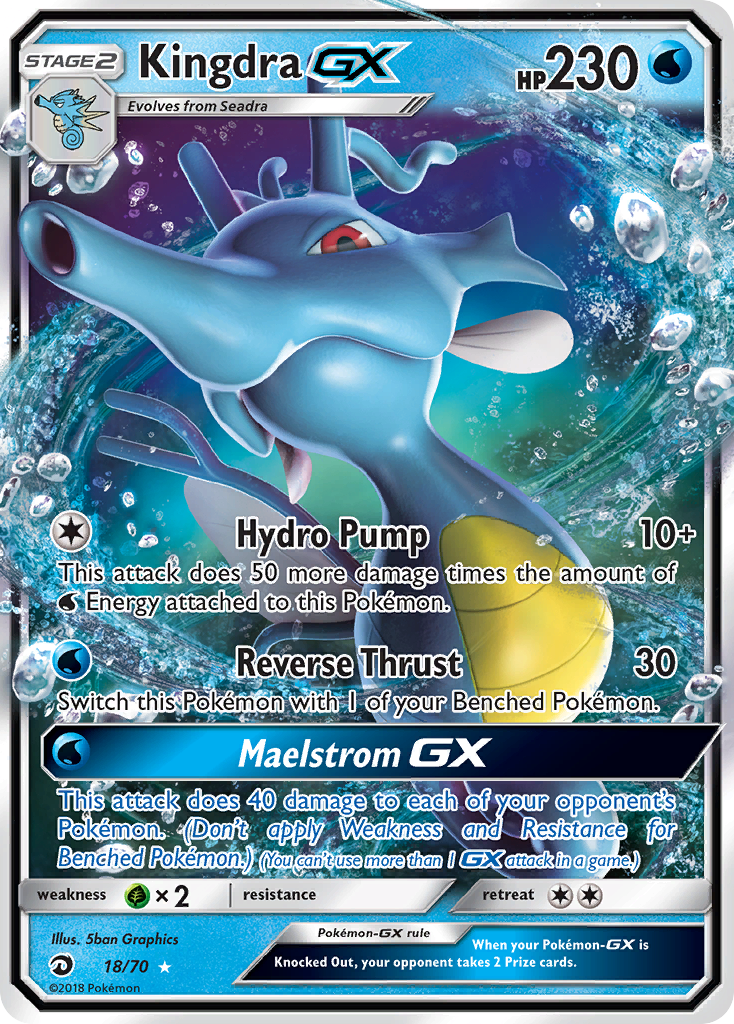 Kingdra GX (18/70) [Sun & Moon: Dragon Majesty] | Exor Games Truro