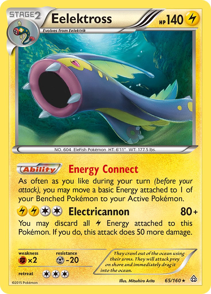 Eelektross (65/160) (Cosmos Holo) (Blister Exclusive) [XY: Primal Clash] | Exor Games Truro